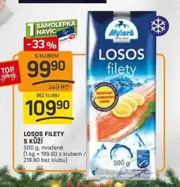 Flop LOSOS FILETY S KŮŽÍ 500 g, mražené nabídka