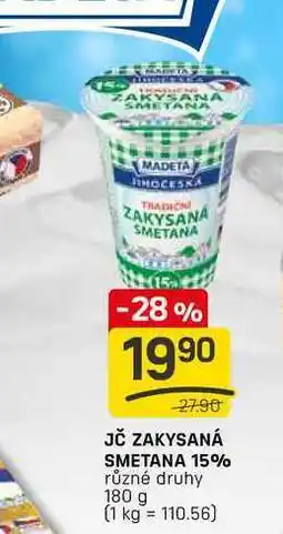 Flop JČ ZAKYSANÁ SMETANA 15% různé druhy 180 g nabídka