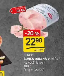 Flop ŠUNKA DUŠENÁ V PÁŘE nejvyšší jakost 100 g nabídka