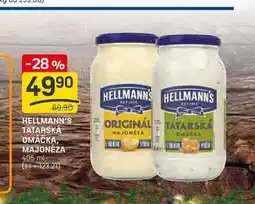 Flop HELLMANN'S TATARSKÁ OMÁČKA, MAJONÉZA 405 ml nabídka