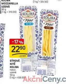 Flop SÝROVÉ NITĚ KOLIBA natur, uzené 50 g nabídka