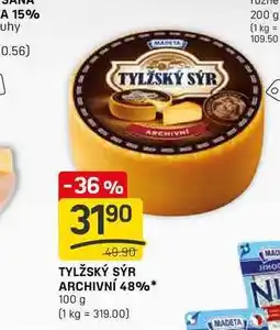 Flop TYLŽSKÝ SÝR ARCHIVNÍ 48% 100 g nabídka