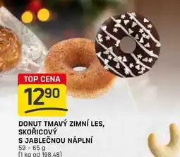 Flop DONUT TMAVÝ ZIMNÍ LES, SKOŘICOVÝ S JABLEČNOU NÁPLNÍ 59 -65 g nabídka