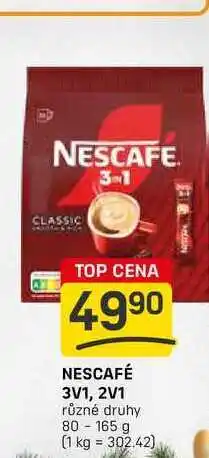 Flop NESCAFÉ 3V1, 2V1 různé druhy 165 g nabídka