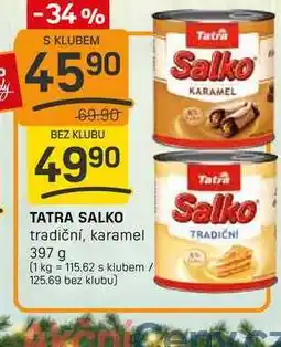 Flop TATRA SALKO tradiční, karamel 397 g nabídka