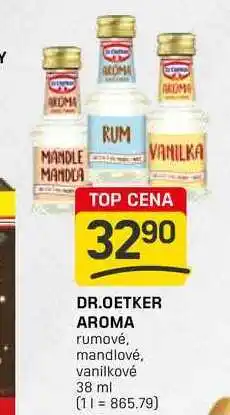 Flop DR.OETKER AROMA rumové, mandlové, vanilkové 38 ml nabídka