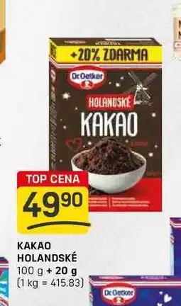 Flop KAKAO HOLANDSKÉ 100 g nabídka