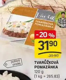 Flop TVARŮŽKOVÁ POMAZÁNKA 120 g nabídka