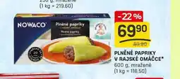 Flop PLNĚNÉ PAPRIKY V RAJSKÉ OMÁČCE 600 g, mražené nabídka