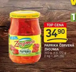 Flop PAPRIKA ČERVENÁ ZNOJMIA 340 g. p.p. 170 g nabídka