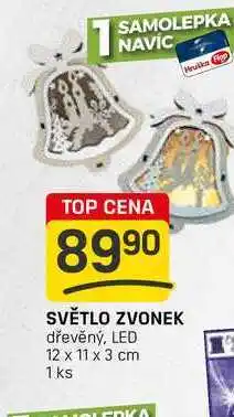 Flop SVĚTLO ZVONEK dřevěný, LED 12 x 11 x 3 cm 1 ks nabídka