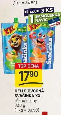 Flop HELLO OVOCNÁ SVAČINKA XXL různé druhy 200 g nabídka