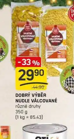 Flop DOBRÝ VÝBĚR NUDLE VÁLCOVANÉ různé druhy 350 g nabídka