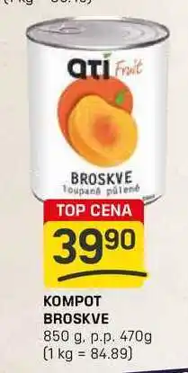 Flop KOMPOT BROSKVE 850 g. p.p. 470g nabídka