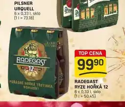 Flop RADEGAST RYZE HOŘKÁ 12 6 x 0,33l nabídka