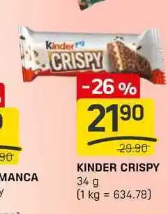 Flop KINDER CRISPY 34g nabídka