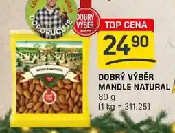 Flop DOBRÝ VÝBĚR MANDLE NATURAL 80 g nabídka