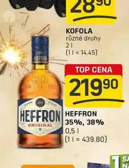 Flop HEFFRON ORIGINAL 35%, 38% 0,5l nabídka