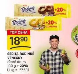 Flop SEDITA RODINNÉ VĚNEČKY různé druhy 100 g nabídka