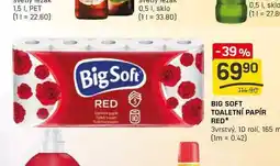Flop BIG SOFT TOALETNÍ PAPÍR RED 3vrstvý, 10 rolí nabídka