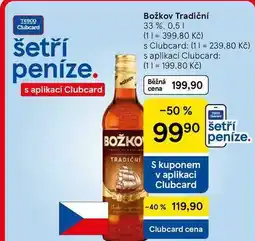 Tesco Božkov Tradiční 33 %, 0.5 l nabídka