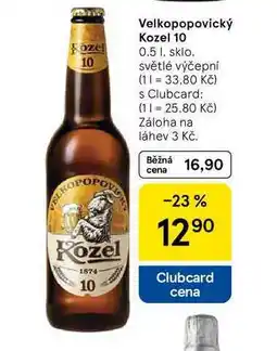 Tesco Velkopopovický Kozel 10, 0.5 l nabídka