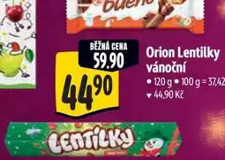 Albert Orion Lentilky vánoční 120 g nabídka