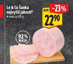 Albert Le & Co Šunka nejvyšší jakosti 100 g nabídka