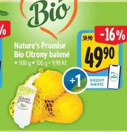 Albert Nature's Promise Bio Citrony balené 500 g nabídka