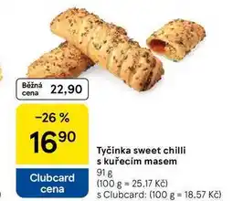 Tesco Tyčinka sweet chilli s kuřecím masem, 91 g nabídka