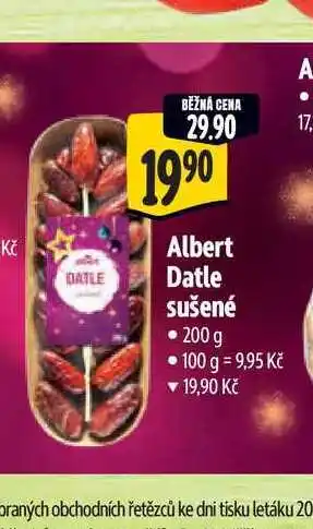 Albert Albert Datle sušené 200 g nabídka