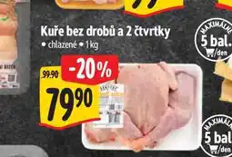 Albert Kuře bez drobů a 2 čtvrtky chlazené 1kg nabídka