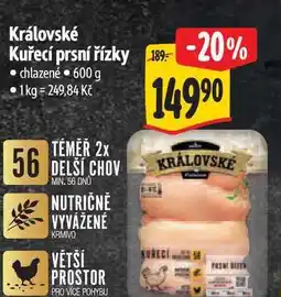 Albert Královské Kuřecí prsní řízky 600 g nabídka