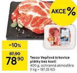 Tesco Tesco Vepřová krkovice plátky bez kosti, 400 g nabídka