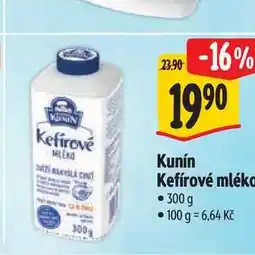 Albert Kunín Kefírové mléko 300 g nabídka