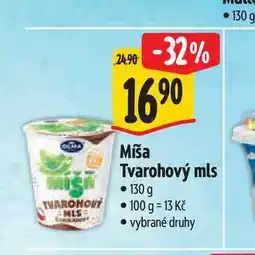 Albert Míša Tvarohový mls 130 g nabídka