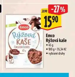 Albert Emco Rýžová kaše 45 g nabídka