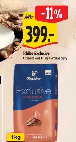 Albert Tchibo Exclusive zrnková káva 1kg nabídka