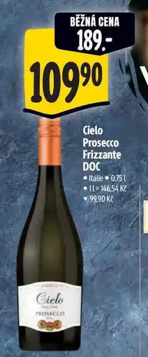 Albert Cielo Prosecco Frizzante DOC 0,75 l nabídka