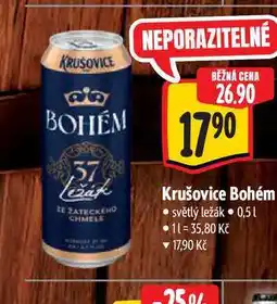 Albert Krušovice Bohém 0,5 l nabídka