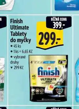 Albert Finish tablety do myčky 45ks, vybrané druhy nabídka