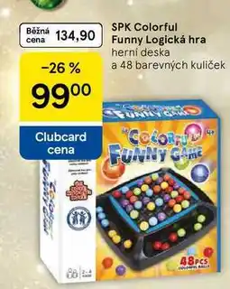 Tesco SPK Colorful Funny Logická hra herní deska a 48 barevných kuliček c nabídka