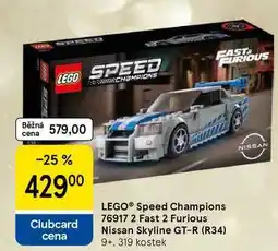 Tesco LEGO Speed Champions 76917 2 Fast 2 Furious Nissan Skyline GT-R (R34) 9+. 319 kostek nabídka
