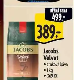 Albert Jacobs Velvet zrnková káva 1 kg nabídka