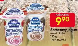 Hruška Kunín Sametový jogurt různé druhy 150 g nabídka