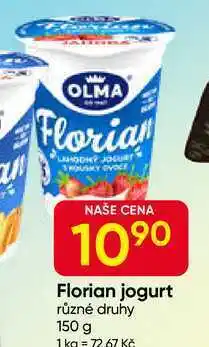Hruška OLMA Florian jogurt různé druhy 150 g nabídka
