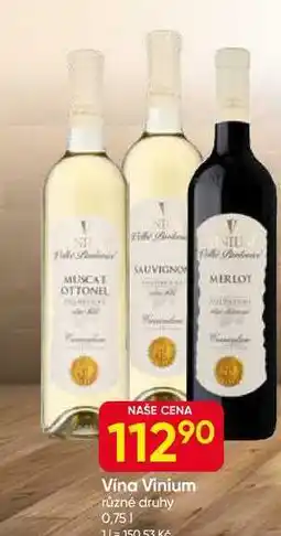 Hruška Vina Vinium různé druhy 0,75l nabídka