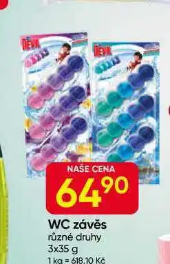 Hruška WC závěs různé druhy 3x35 g nabídka