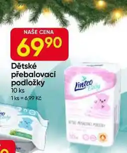 Hruška Linteo Dětské přebalovací podložky 10 ks nabídka