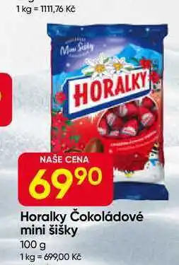 Hruška Horalky Čokoládové mini šišky 100 g nabídka
